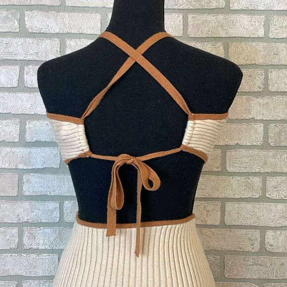 Lost + Wander Bodycon fitted ribbed dress size Small Medium - Picture 2 of 5